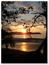 Sonnenuntergang auf der Peninsula Osa: schoen aber kurz
