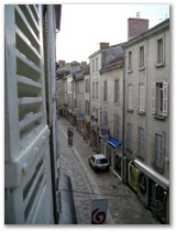 Blick aus dem Hotelzimmer in Périgueux