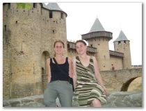 Gabi und Claudia in Carcassonne